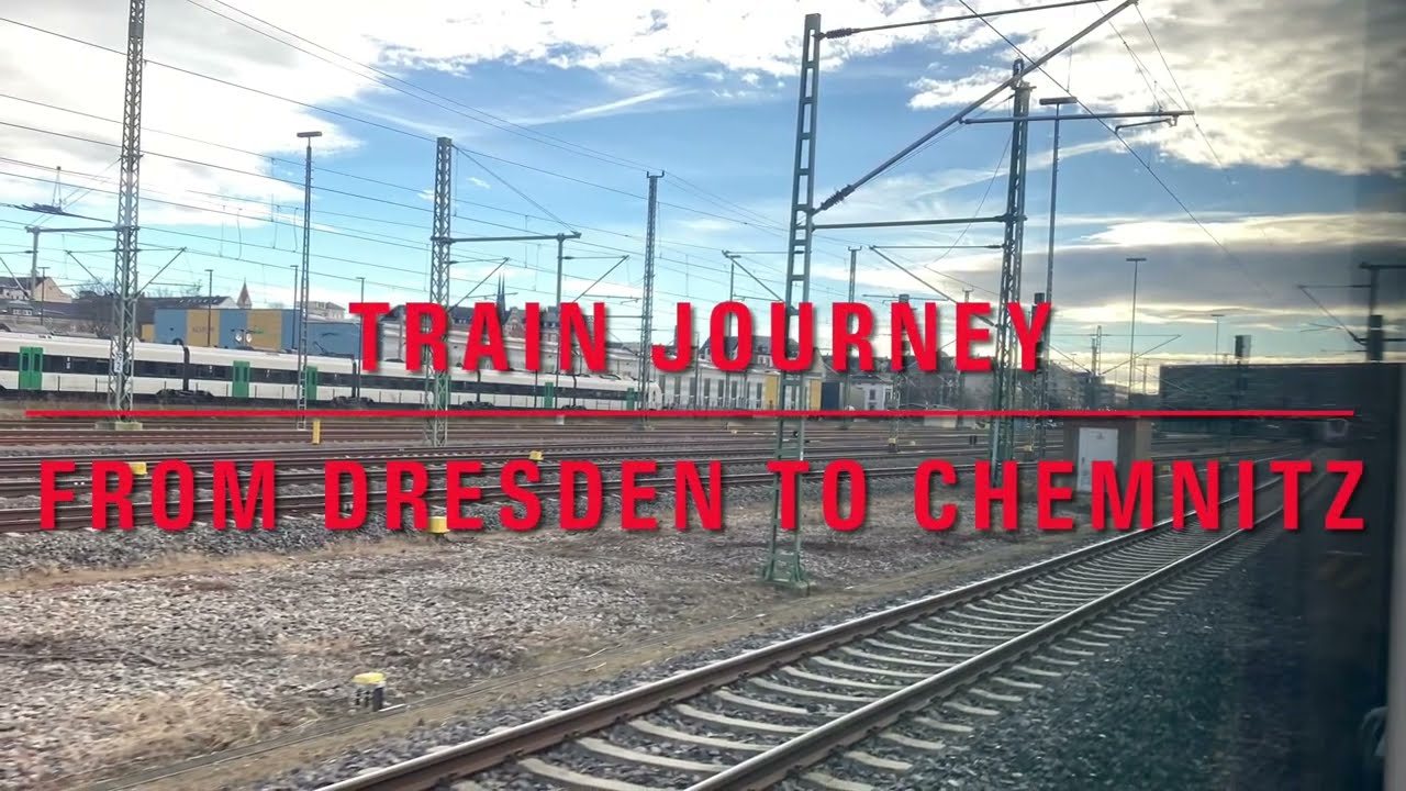 A train journey from Dresden hbf to Chemnitz hbf on RE3.