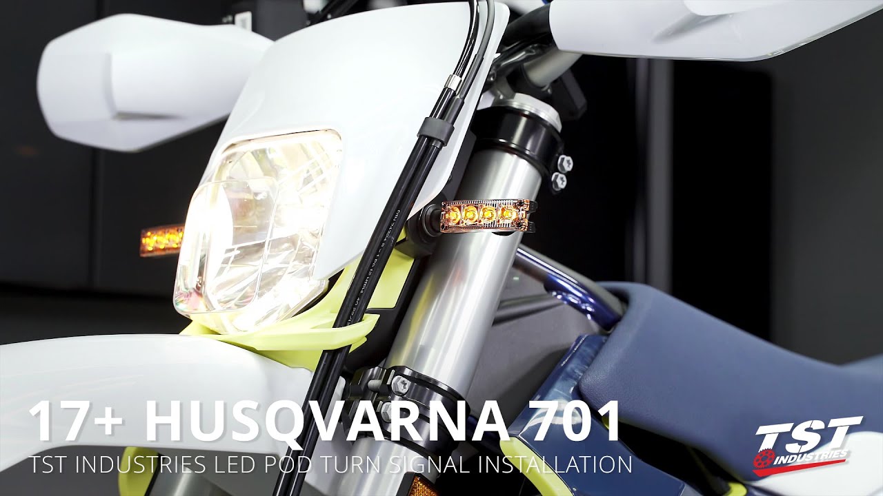 How to Install LED Front Pod Turn Signals on a 2017 Husqvarna 701 by TST Industries