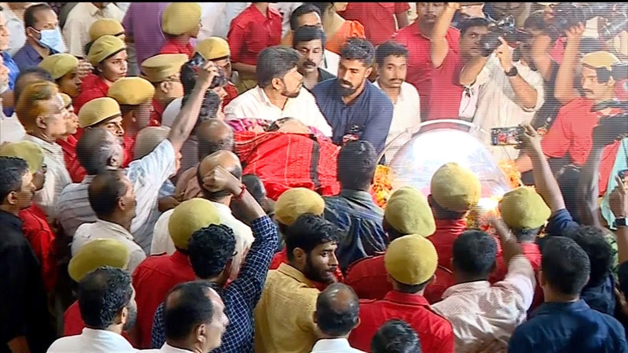 കോടിയേരിക്ക് അന്ത്യാ‍‍ഞ്ജലി അർപ്പിച്ച് പുഷ്പൻ | Kodiyeri Balakrishnan | Pushpan