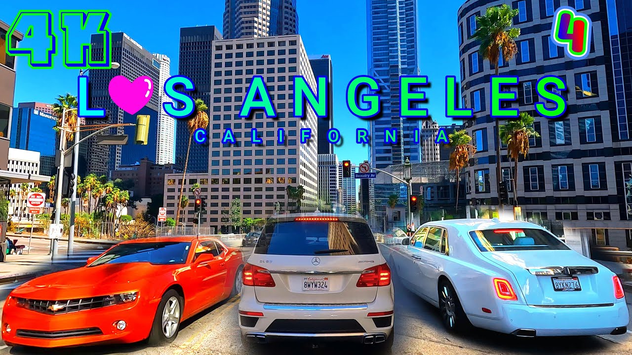 Ultimate Los Angeles Drive Part 4/8, California USA 4K - UHD