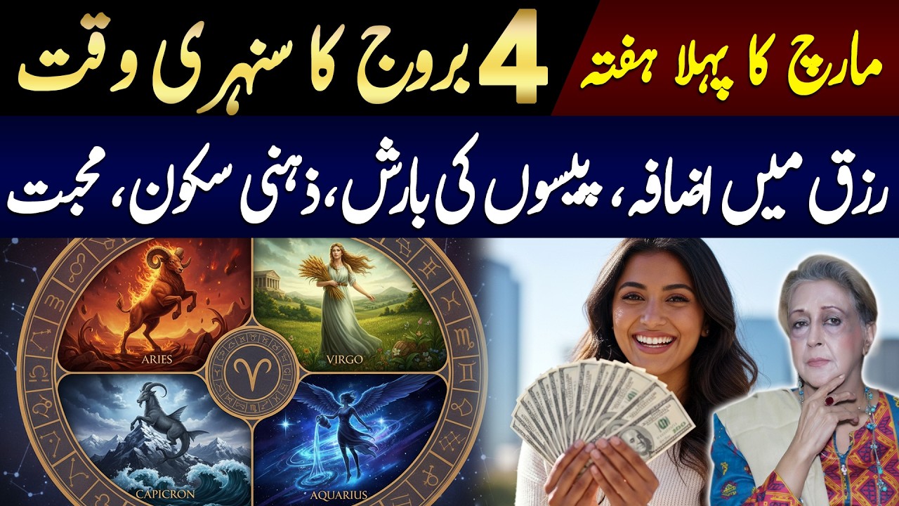 4 Lucky Zodiac signs in the 1st week of March | Lala Rukh Predictions | Astrology