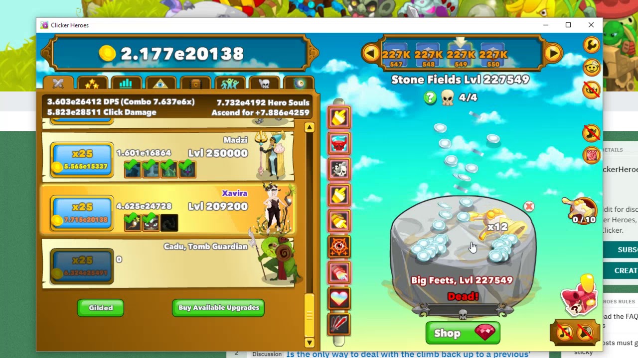 One month to Clicker Heroes 2 release - will we hit zone 1M in time?