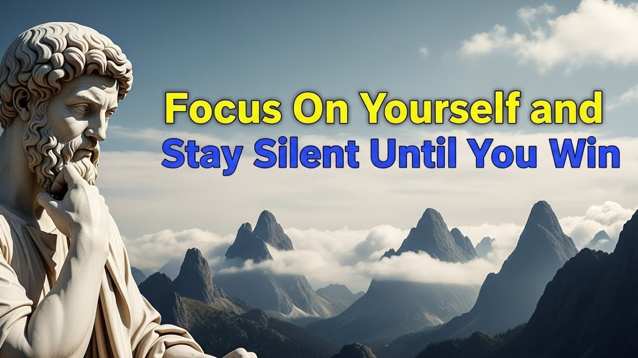 Focus On Yourself and Stay Silent Until You Win#stoicwisdomwaves