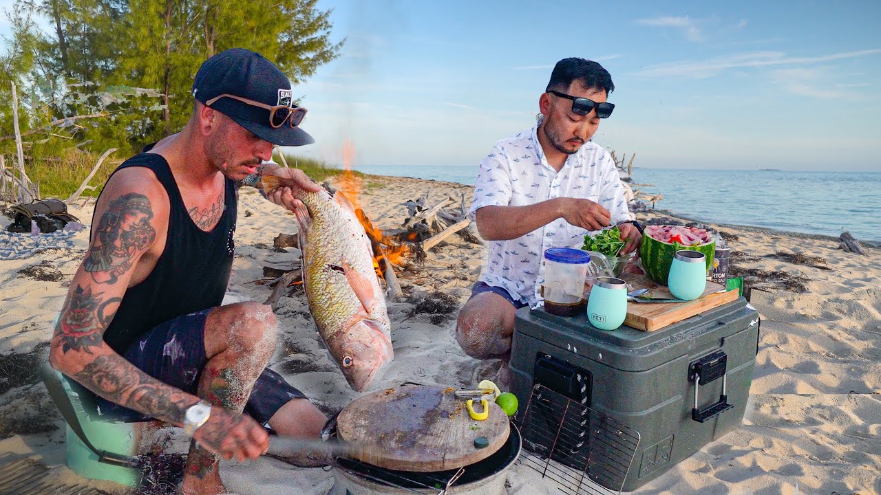 TWO CHEFS COOKING ON A DESERTED ISLAND | Living Off the Sea | Bahamas Series Ep.2