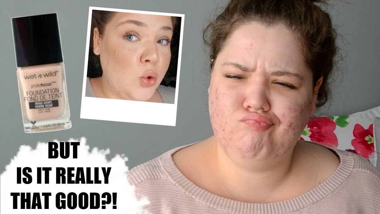 WET N' WILD PHOTOFOCUS FOUNDATION WEAR TEST: OILY ACNE PRONE SKIN