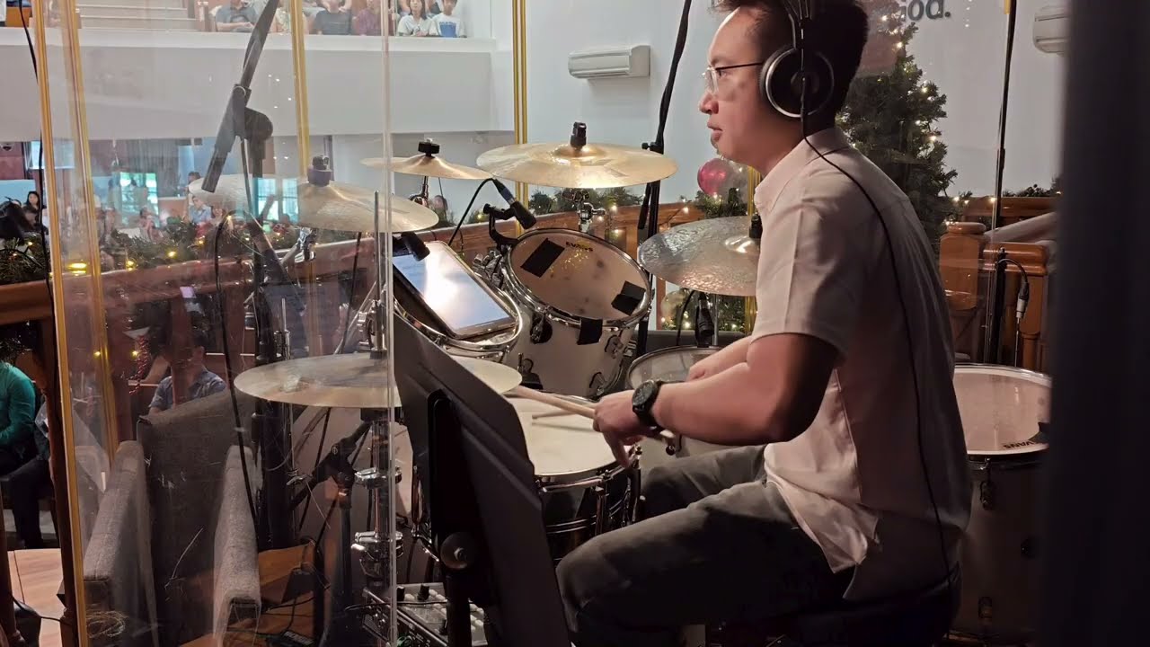 Live Drums: Come, Let Us Adore Him / How Great Is Our God / Is He Worthy / Infant Holy
