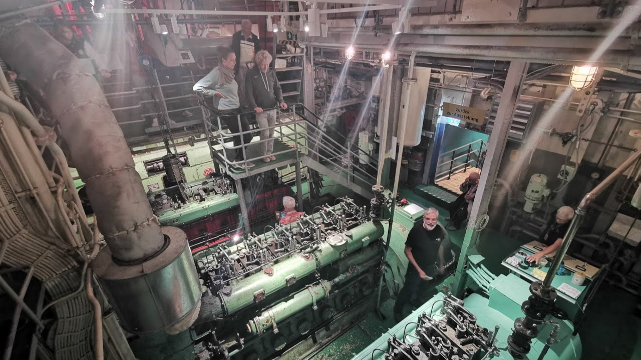 Vorführung Hilfsdiesel Traditionsschiff DRESDEN Schifffahrtsmuseum Rostock 14.09.2025