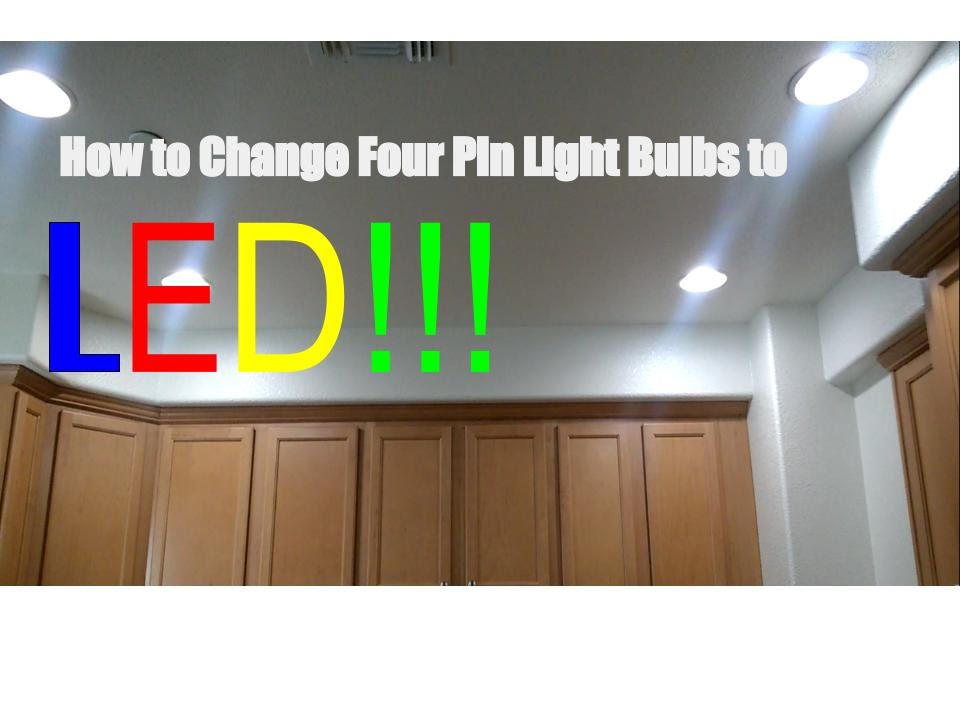 How to Change Four Pin Fluorescent Light Bulbs to LED Lightbulbs