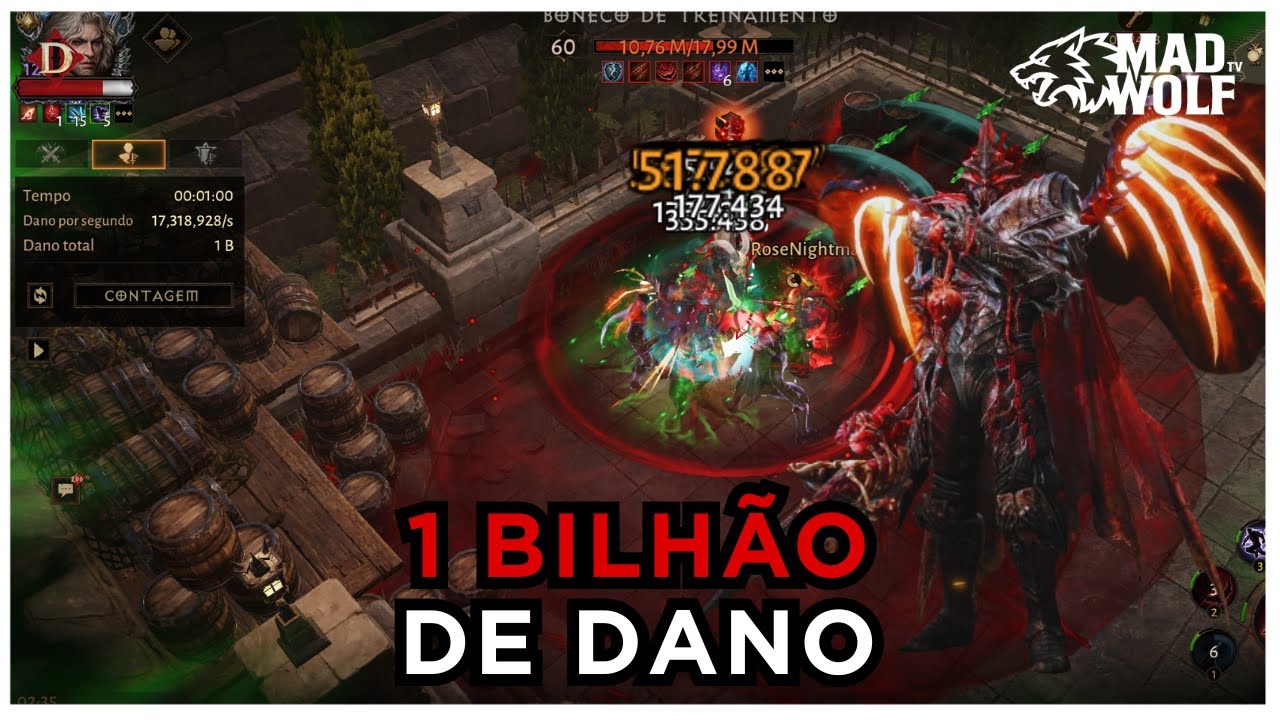 Cavaleiro Sangrento ( BK ): 1 Bilhão de dano