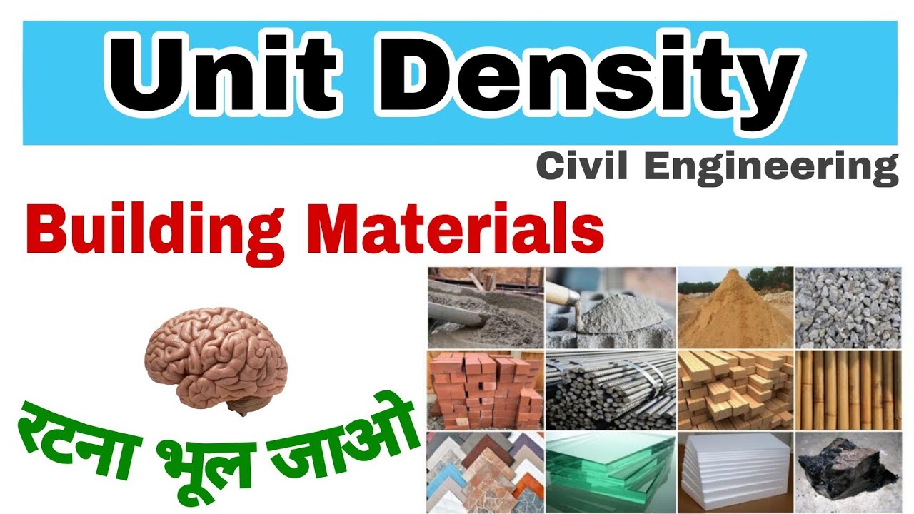 Unit Density _ Building Materials UKPSC , UPSSSC