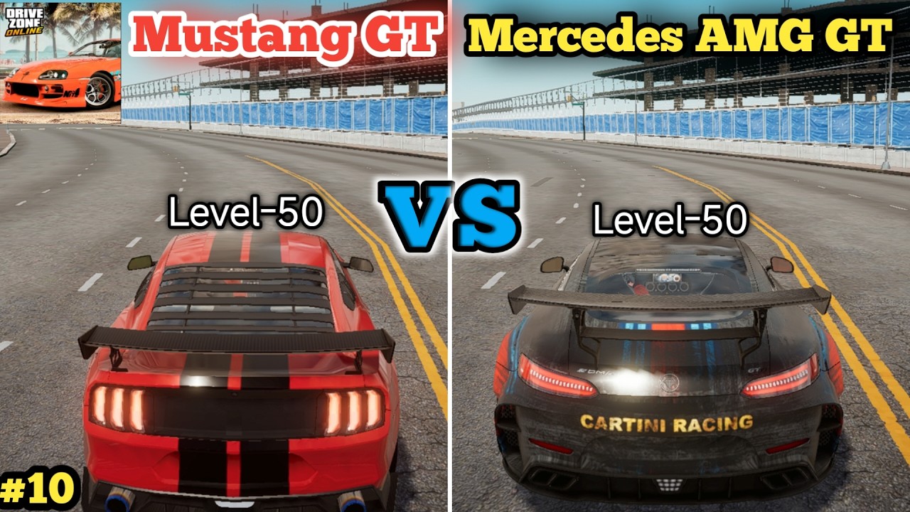 Mustang GT VS Mercedes AMG GT🫨 Drag race in Drive Zone Online Gameplay Video
