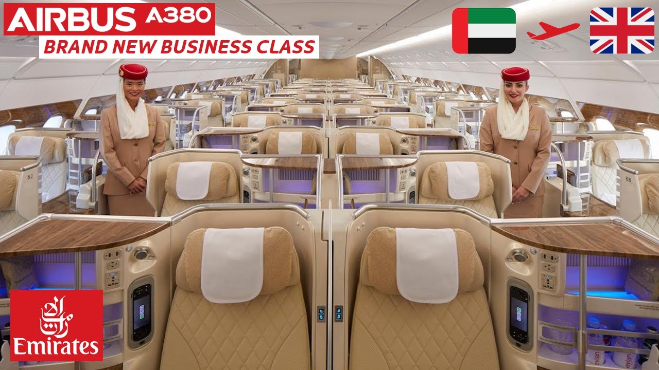 Emirates BRAND NEW A380 Business Class review from Dubai to London