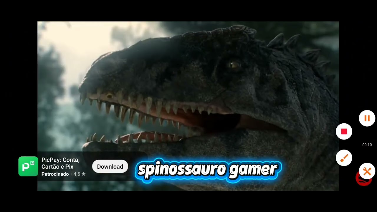 Giganotossauro em teoria do caos💀💀
