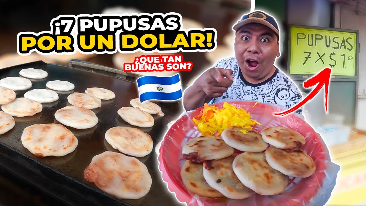 🤩PROBANDO las PUPUSAS de a 7x$1 del CENTRO HISTÓRICO *¿son ricas?*🤔