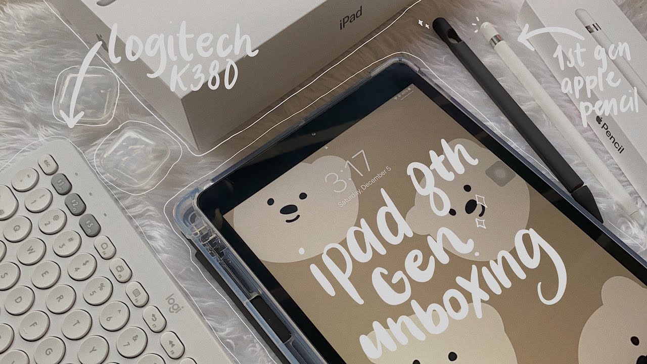 ipad 2020 8th generation unboxing 🍎 (with free earphones!) + accessories  (philippines)