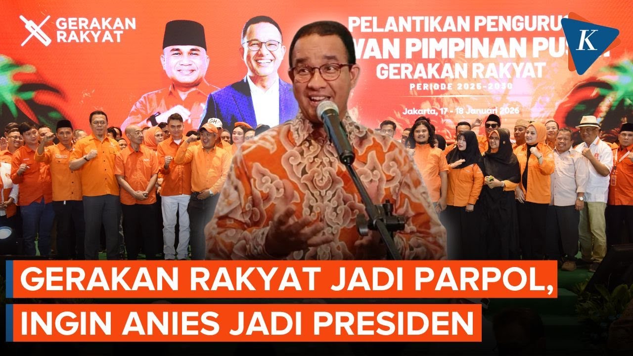 Ormas Gerakan Rakyat Deklarasi Jadi Parpol, Ingin Anies Baswedan Jadi Presiden