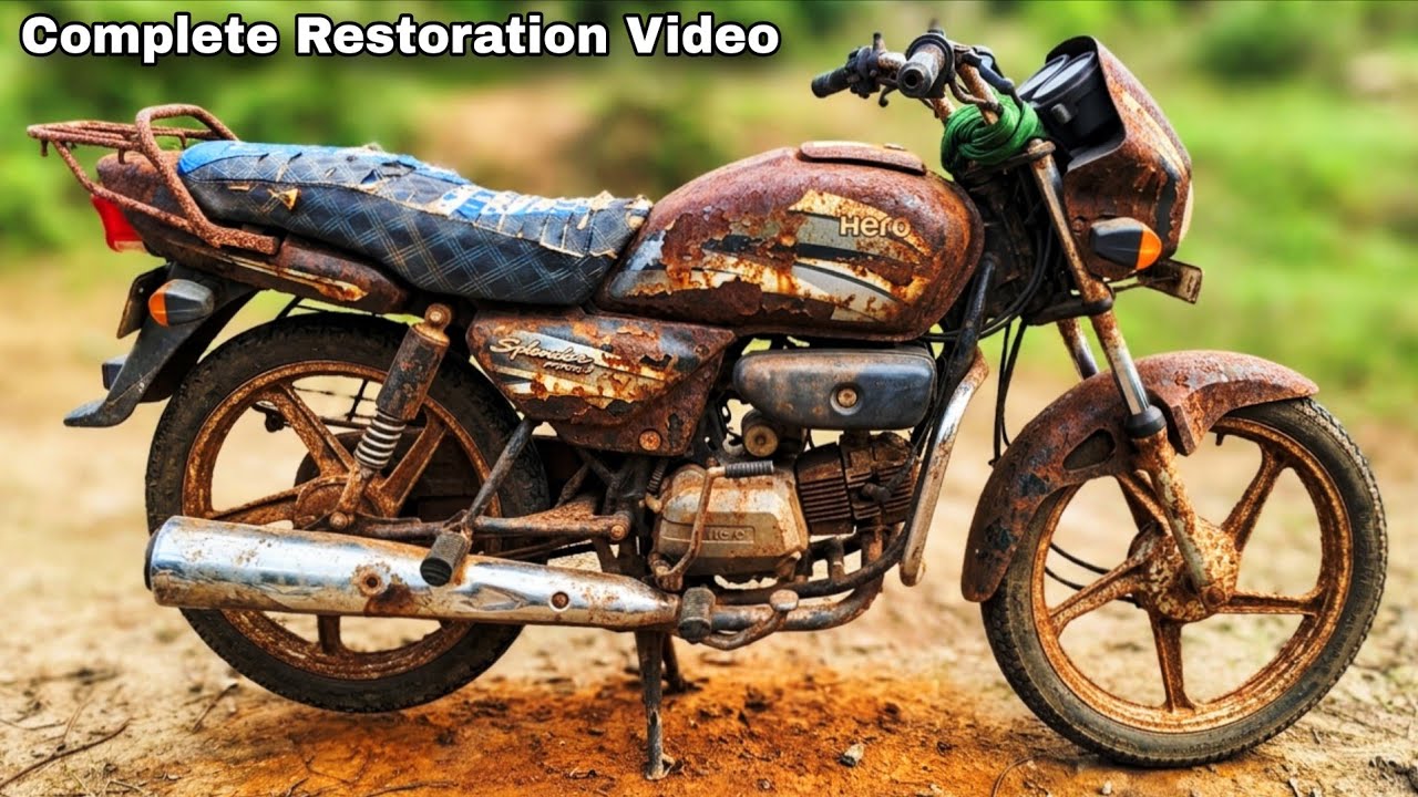 Splendor Pro 2014 Model Full Restoration || Splendor Bike Modification || Qamar Bike Restoration