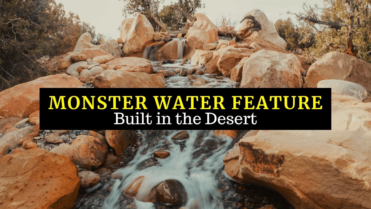 Monster Water Feature Built in the Desert