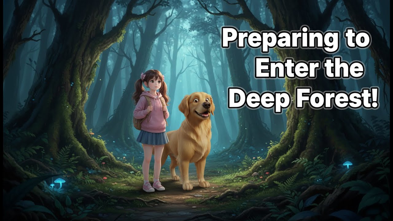 Marky Paws Stories - Preparing to Enter the Deep Forest to Find Rare Plants
