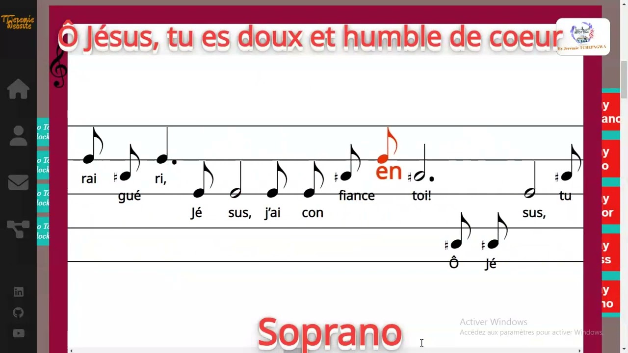Ô Jésus, tu es doux et humble de coeur -Chants de l'Emmanuel (L.E. de Labarthe / M.Wittal) - Soprano