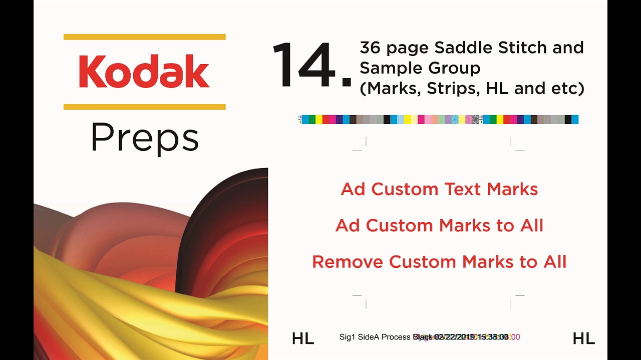 14 - 32 Page Saddle Stitch & Cutting Marks - Kodak Preps - Urdu & Hindi | Ai