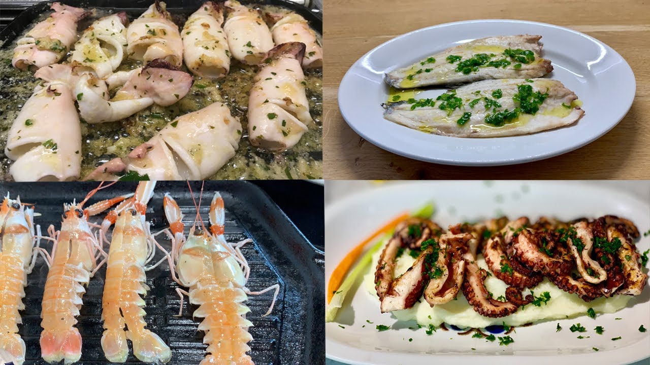 Menù di Natale Grigliata di Pesce 5 Migliori Ricette Facili e Gustose - Grilled Fish 5 Best Recipes