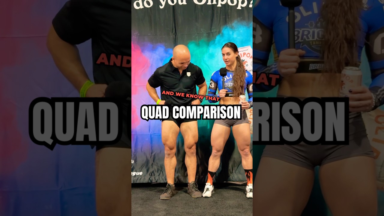 THE QUAD COMPARISON. #quads #legs #muscles #calves #legday #interview