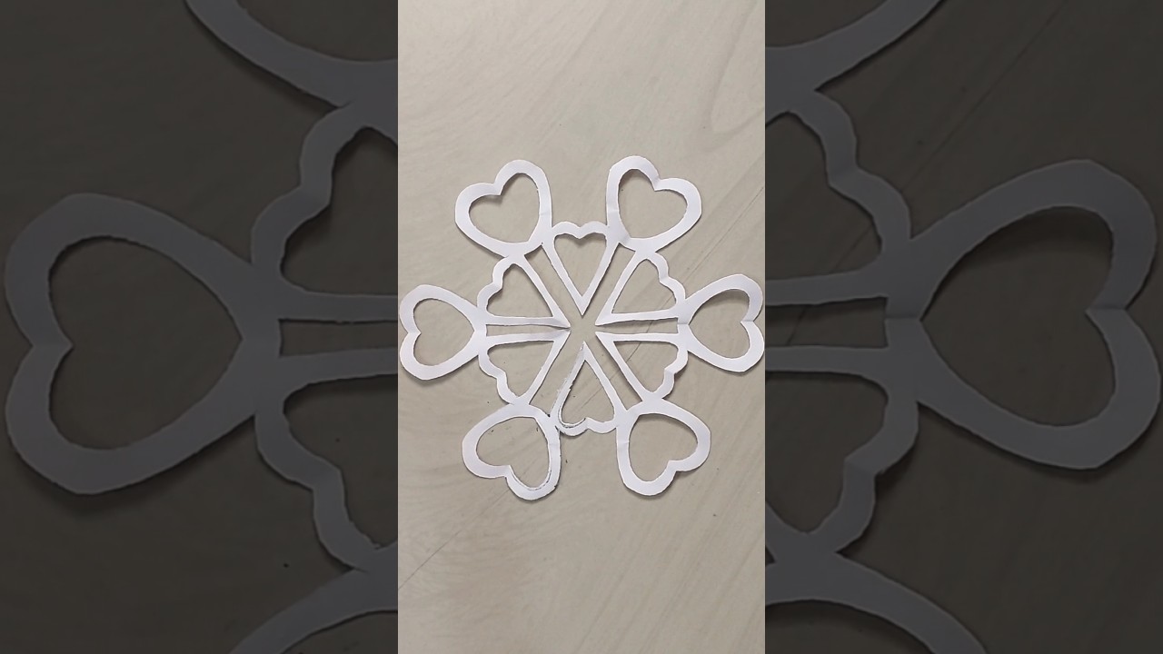 how to make easy and beautiful snowflakes ❄️♥️ 