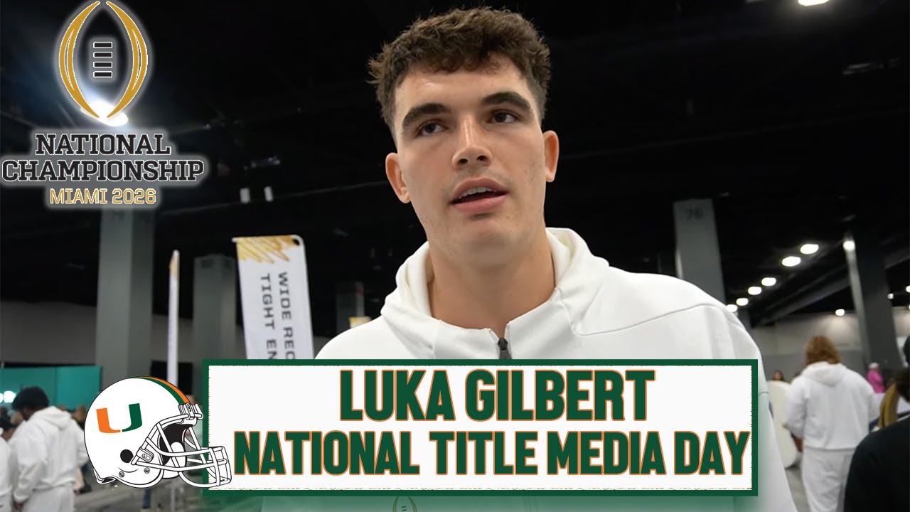 Luka Gilbert on Facing #1 Indiana | National Championship Media Day