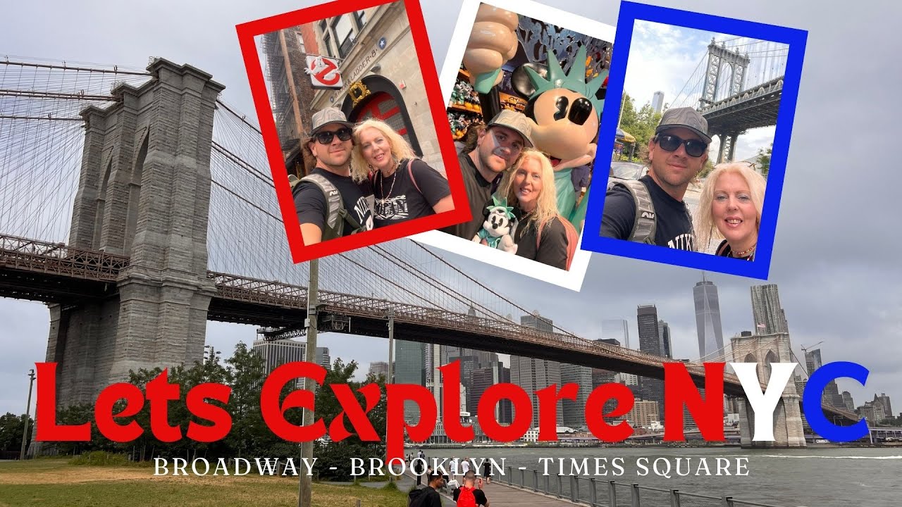 We Explore New York - Our First 2 Days, Times Square Brooklyn Bridge  BTTF Musical & Ghostbusters HQ