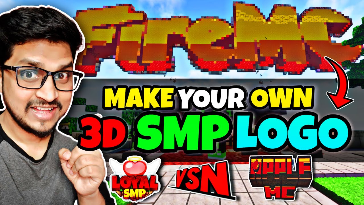 Как создать свой 3D логотип Minecraft SMP | Логотип SMP, как в Fire MC | РУКОВОДСТВО ПО СОЗДАНИЮ ...