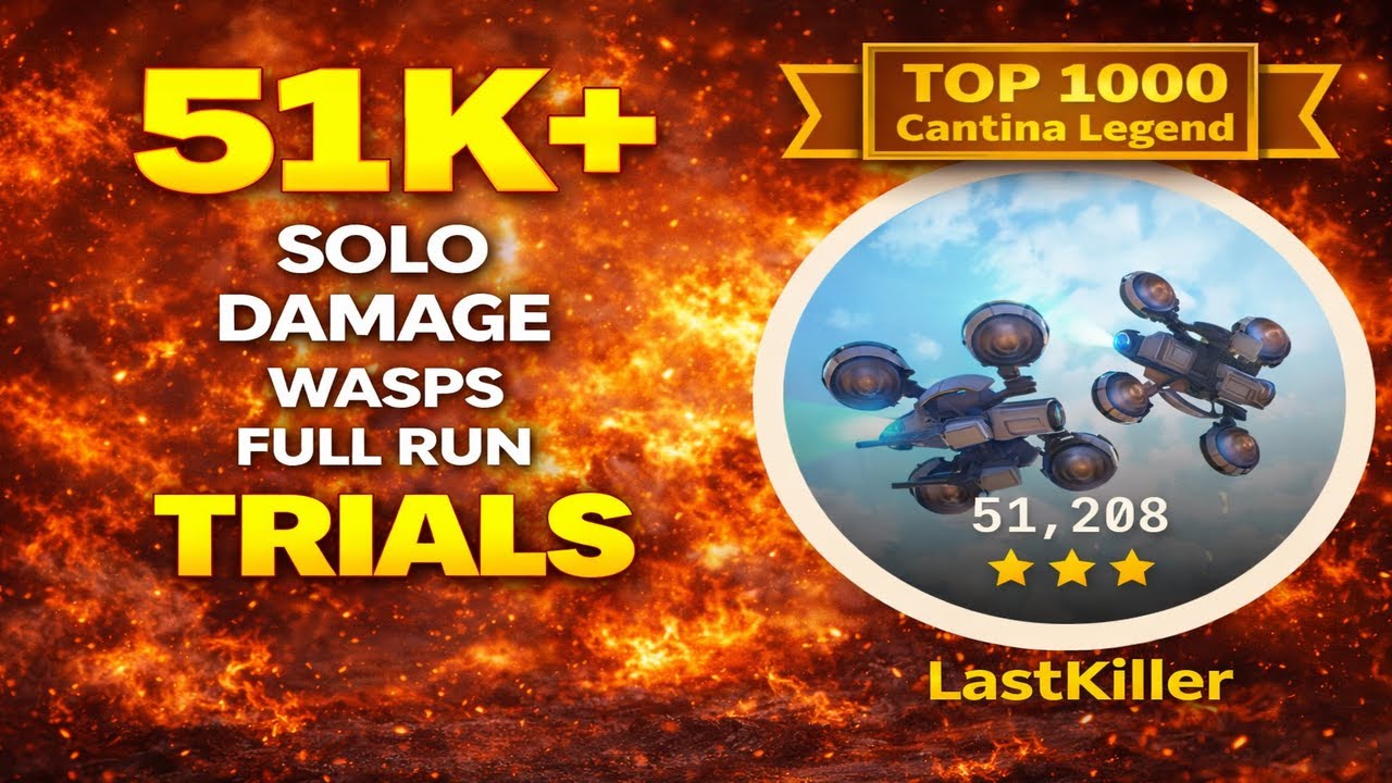 Solo Damage Wasps – TOP 1000 Cantina Legend (EASY 51K+) | ARC Raiders Full Run