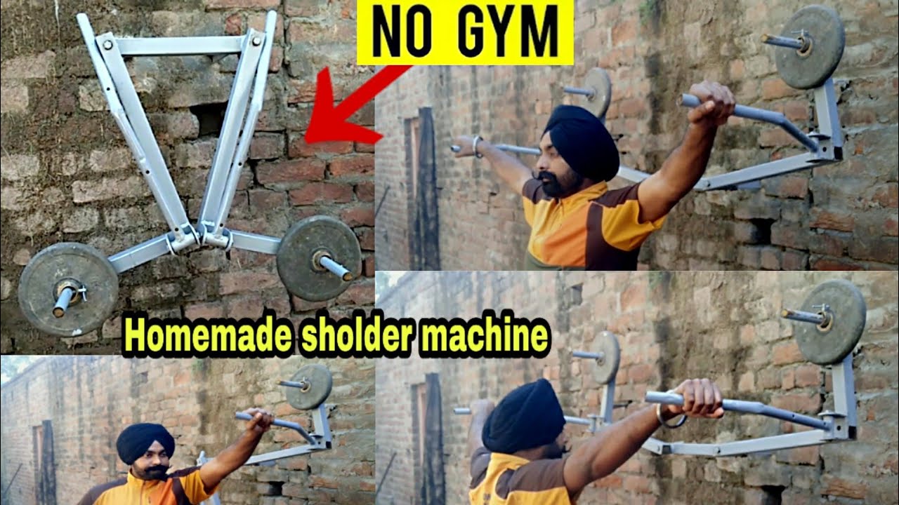 Homemade Shoulder Machine /How To Make Homemade Shoulder Machine / Homemade Gym Equipment /Gym Ideas