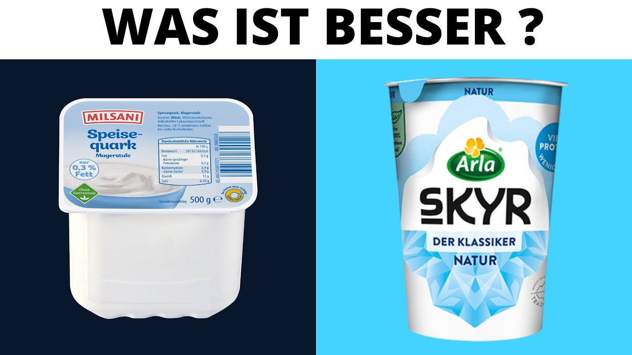 Magerquark oder Skyr ? was ist ges&uuml;nder und womit baust du die meisten Muskeln auf ?