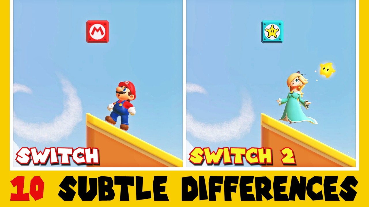 10 Other Subtle Differences between Super Mario Bros. Wonder for Switch 2 and Switch