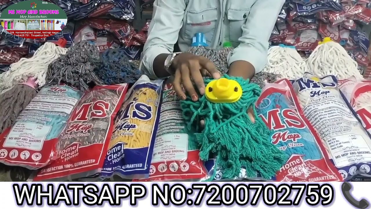 COTTON MOP MANUFACTURER IN TAMIL NADU /100% COTTON MOP/FLOOR MOP MANUFACTURER /MOP WHOLESALE MARKET