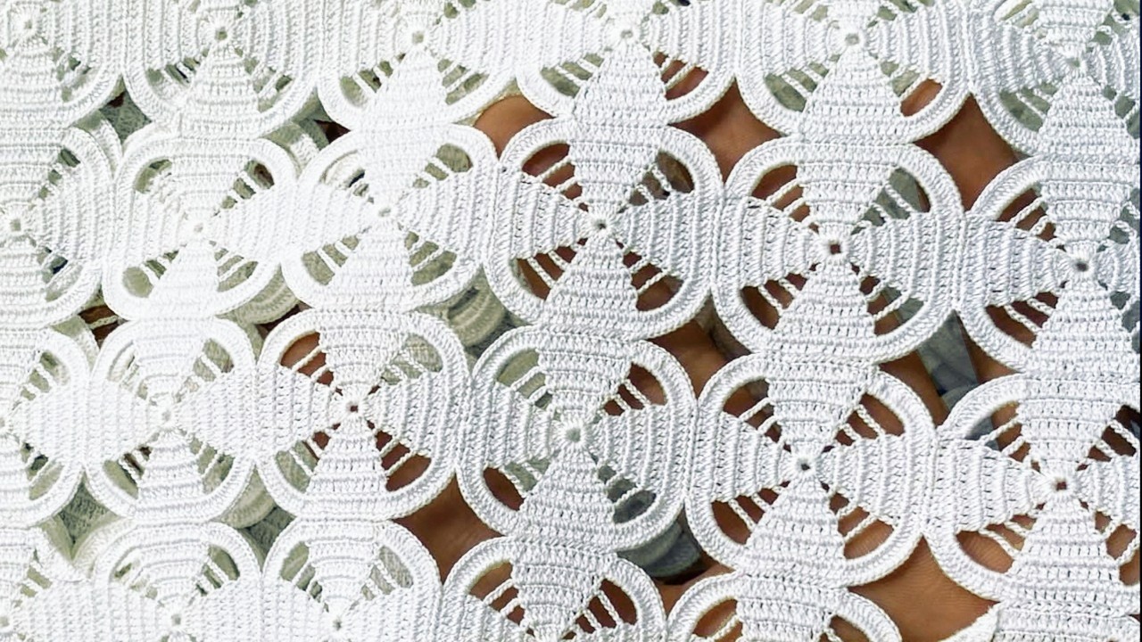 Super Easy Crochet Lace Pattern 🧶 Crochet Very Quickly & Easily ❕ New Trend Crochet Pattern Motif ✨