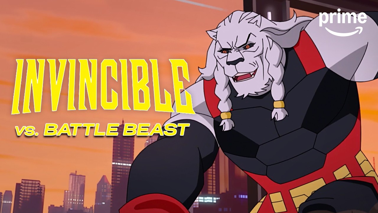 Battle Beast vs. Guardians of the Globe | Invincible Season 1 | Clip | Prime Video