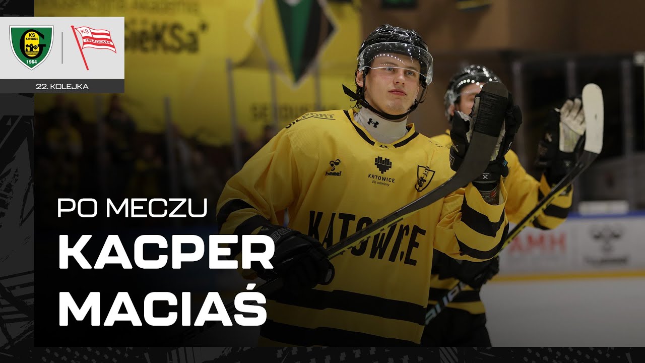 Kacper Maciaś po meczu GKS Katowice - COMARCH Cracovia 7:2 (26.11.2023)