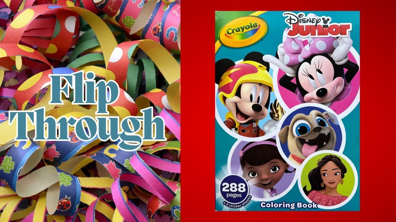 Crayola - Disney Junior Coloring Book - 288 pages #disneyjunior  #coloringbookflipthrough