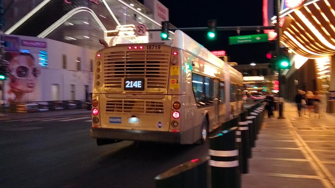 On Board: RTC Las Vegas 2019 New Flyer Xcelsior XN60 CNG Articulated 19713 - 201B Tropicana