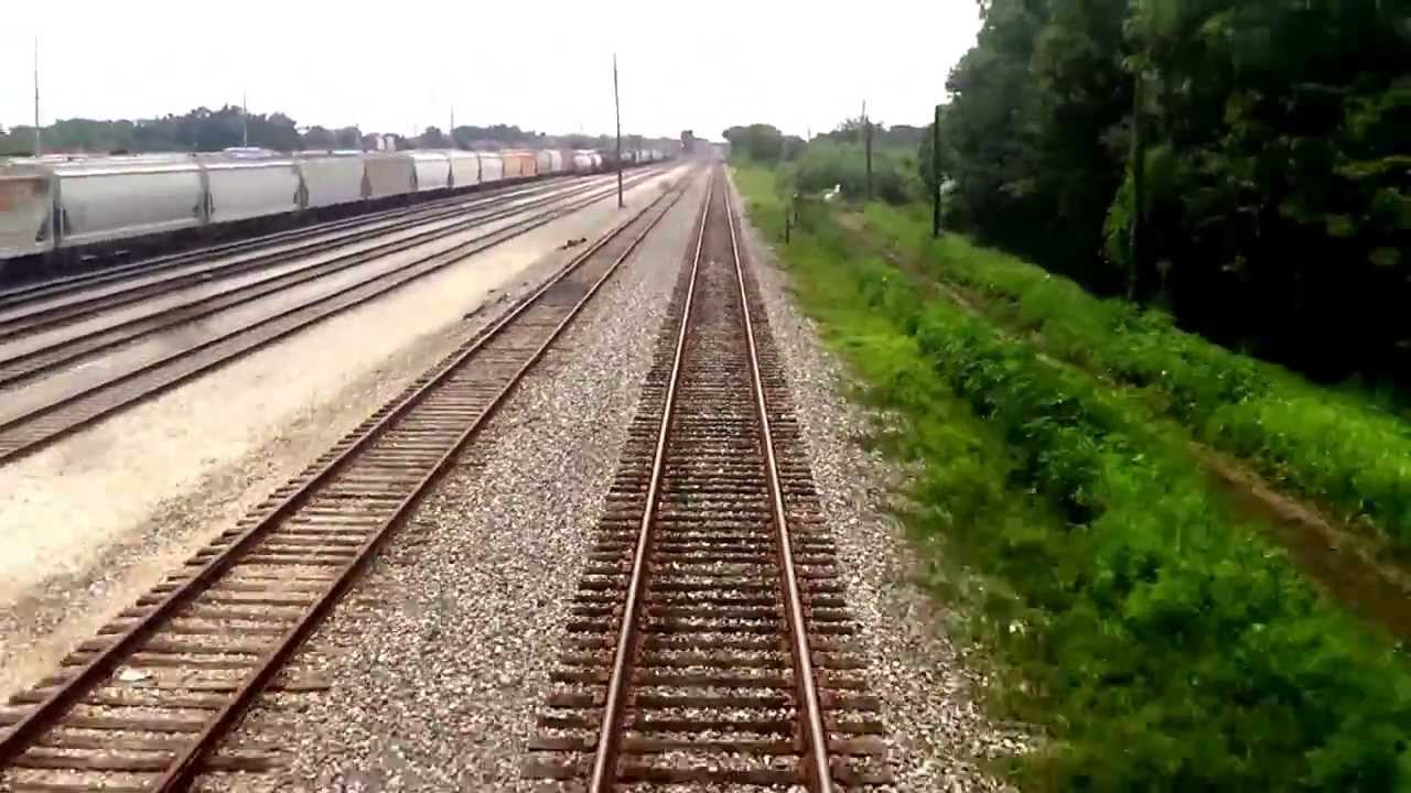 Amtrak's City Of New Orleans - REAR VIEW - Hammond LA to New Orleans
