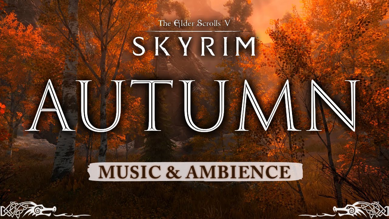 Autumn in Skyrim | Peaceful Music & Ambience from the Rift🍁 | Sleep, Study, Relax | 3 Hours