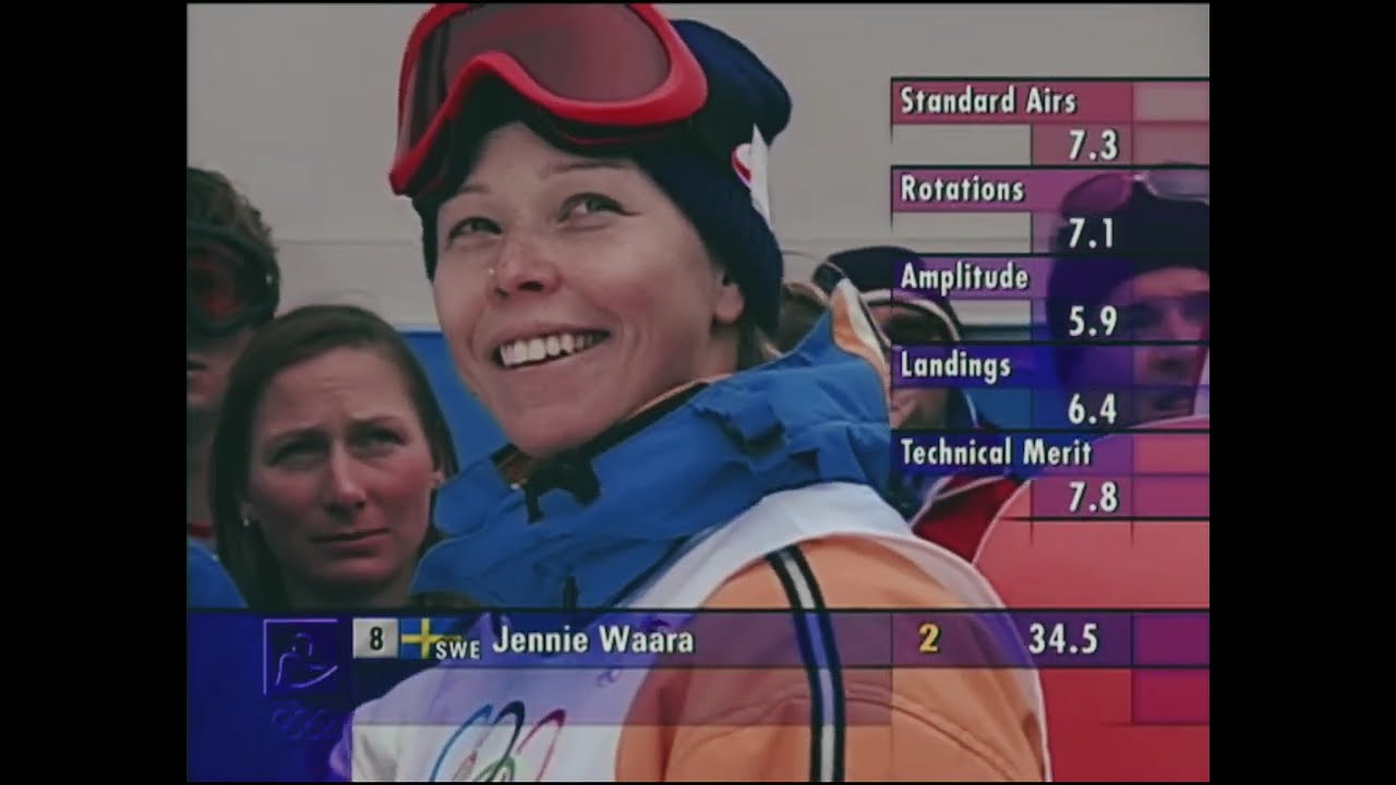 Jennie Waara OS Nagano Women's Halfpipe 1998 Snowboard GSK G&auml;llivare