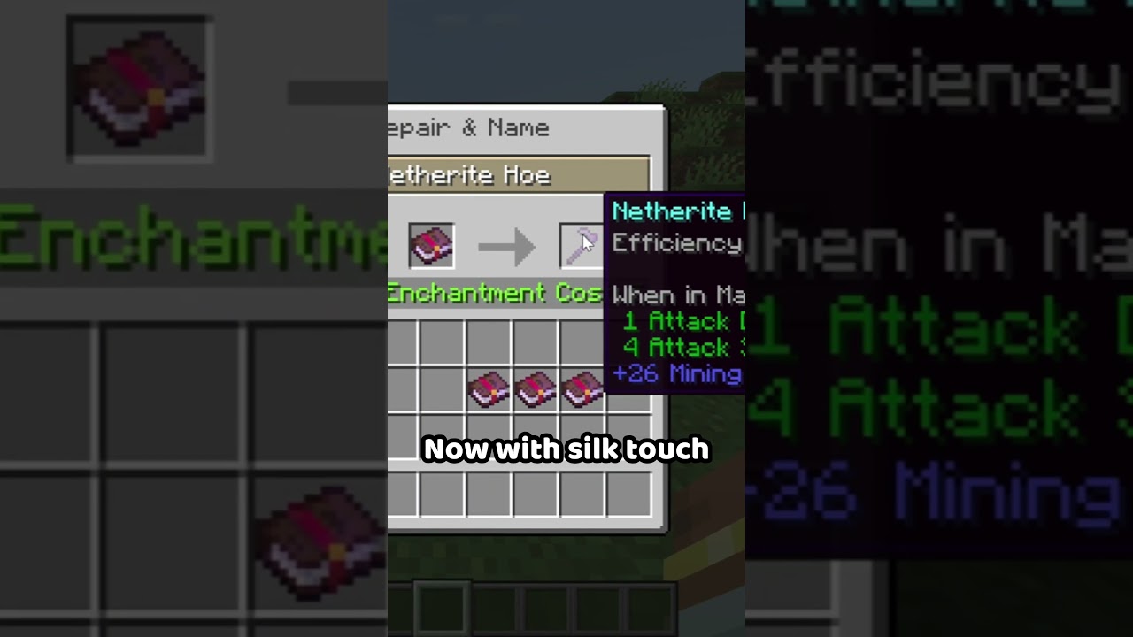 Perfect pickaxe enchantments in Minecraft ⛏️ #shorts