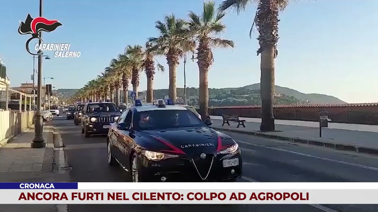 CRONACA. ANCORA FURTI NEL CILENTO: COLPO AD AGROPOLI