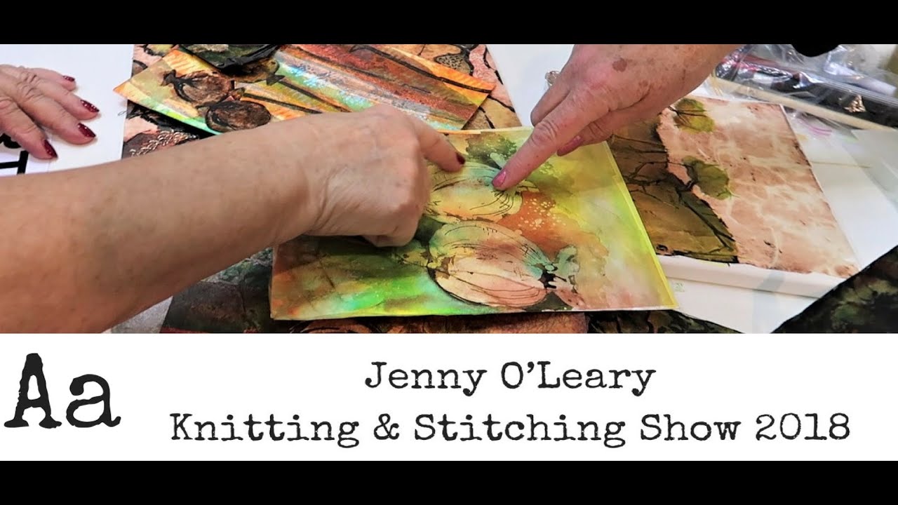 ** Learn How To ** Use Wax and Discharge Colour with Jenny O'Leary | Mixed Media Artist