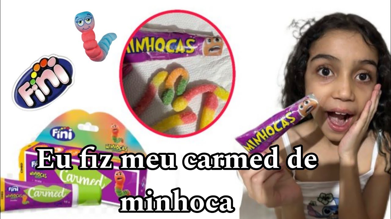 EU FIZ MEU PROPRIO CARMED FINI DE MINHOCA CASEIRO!!! #CARMED #fini