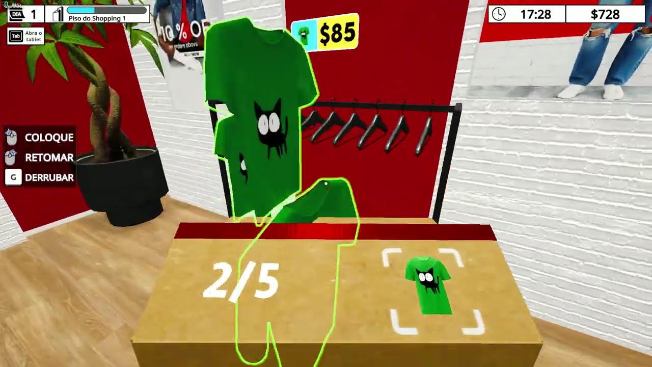 EPISÓDIO 1 Inaugurei Minha Primeira Loja de Roupas  Mall Simulator em portugues gereciando shopping