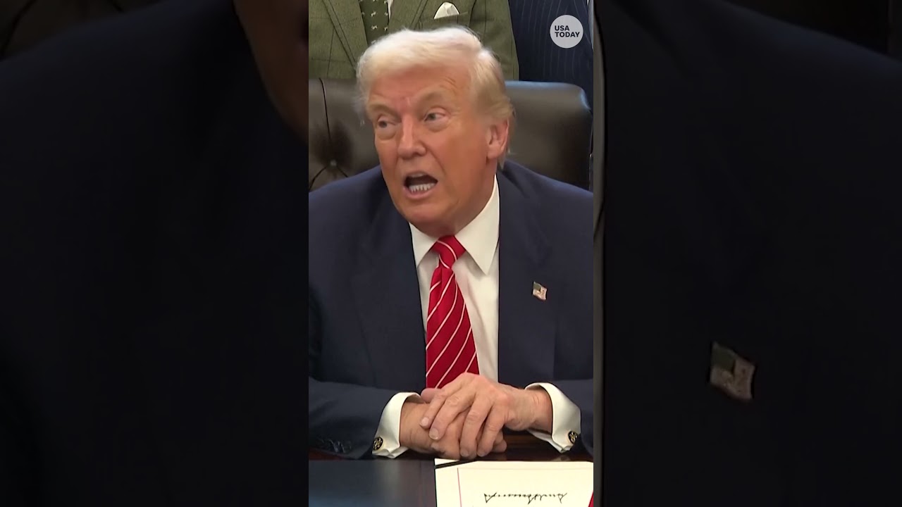 President Trump scolds CNN reporter after Epstein question